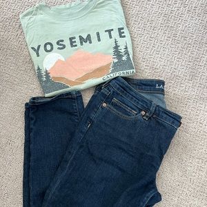 Lands End slim leg jeans